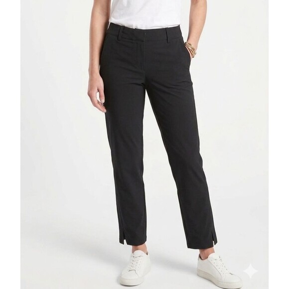 Athleta Pants - Athleta Brooklyn Mid Rise Ankle Pants Black 8 Featherweight Stretch 198671 EUC
